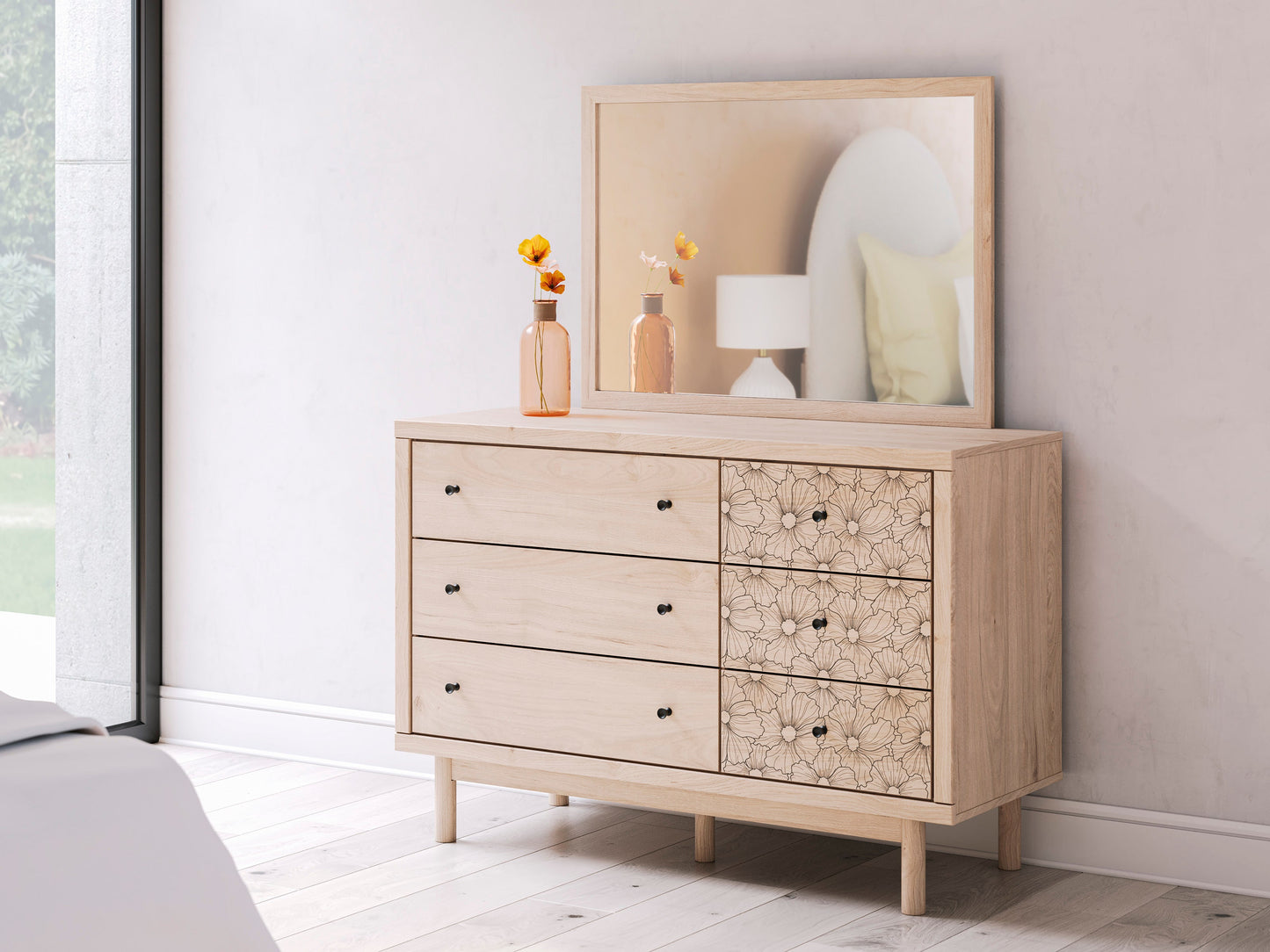 Shapella Dresser and Mirror