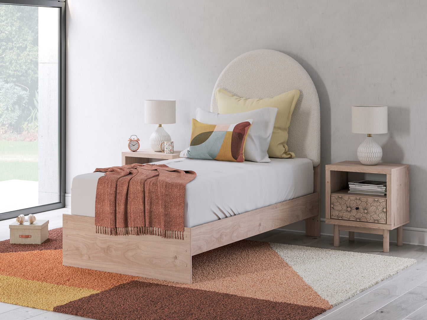 Shapella Upholstered Panel Bed