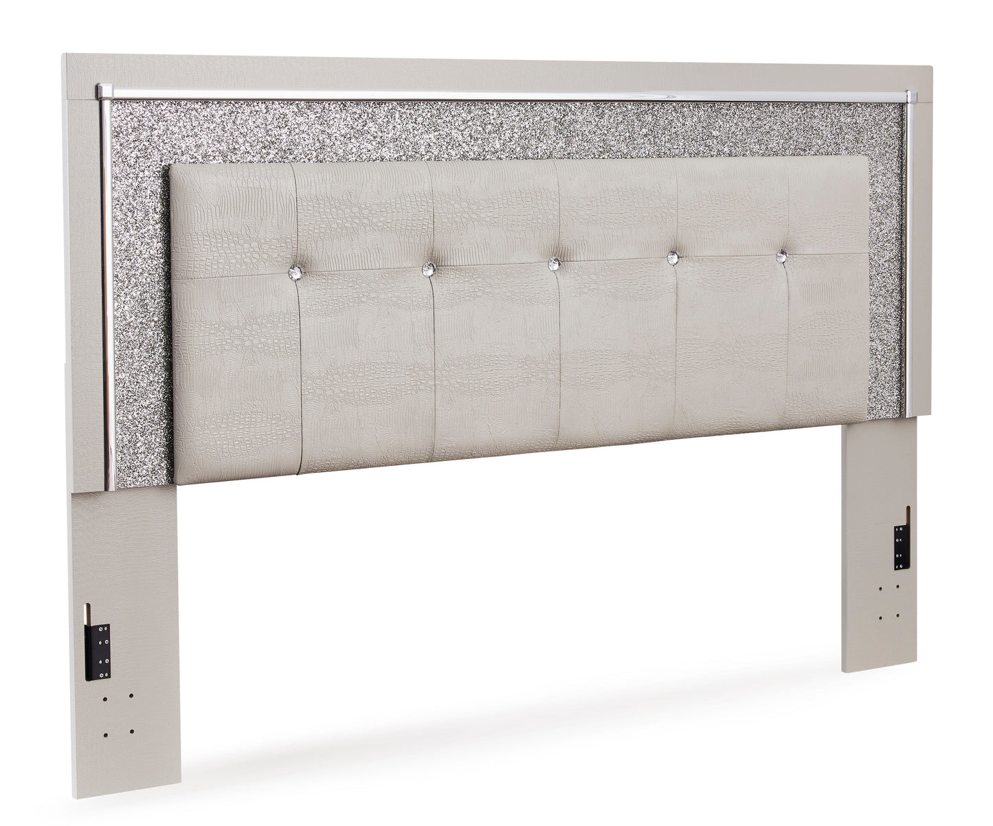 Zyniden King Upholstered Panel Headboard
