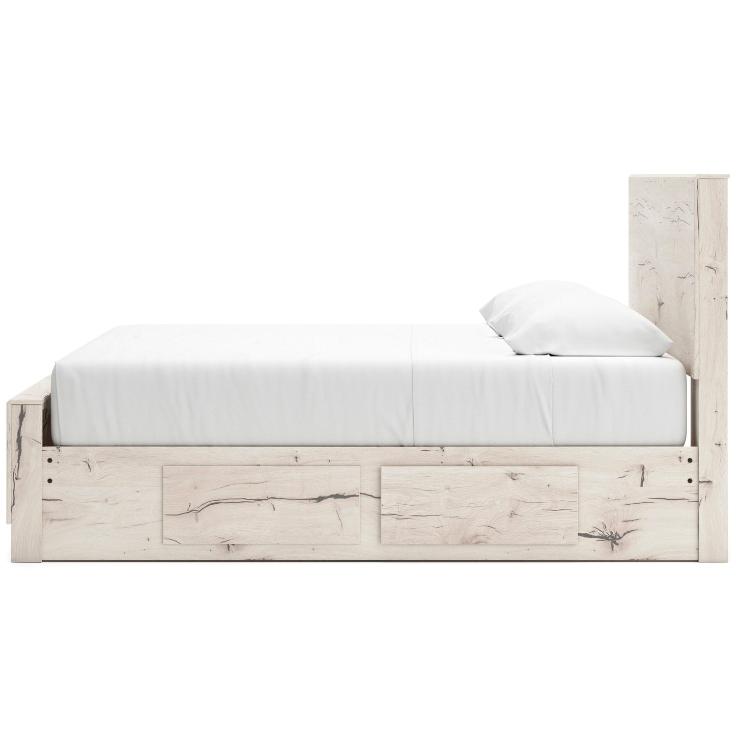 Lawroy Panel Bed with Double Side Storage