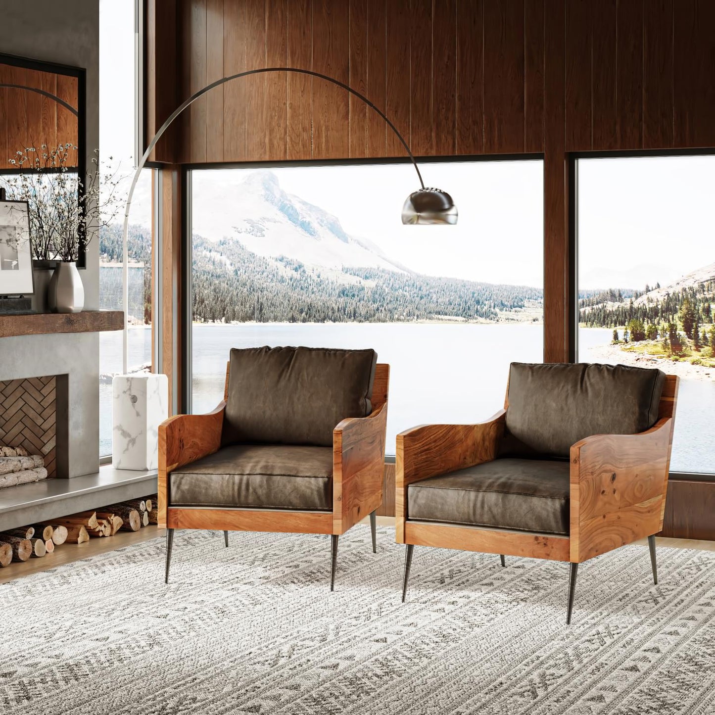 Colson Leather Accent Chair