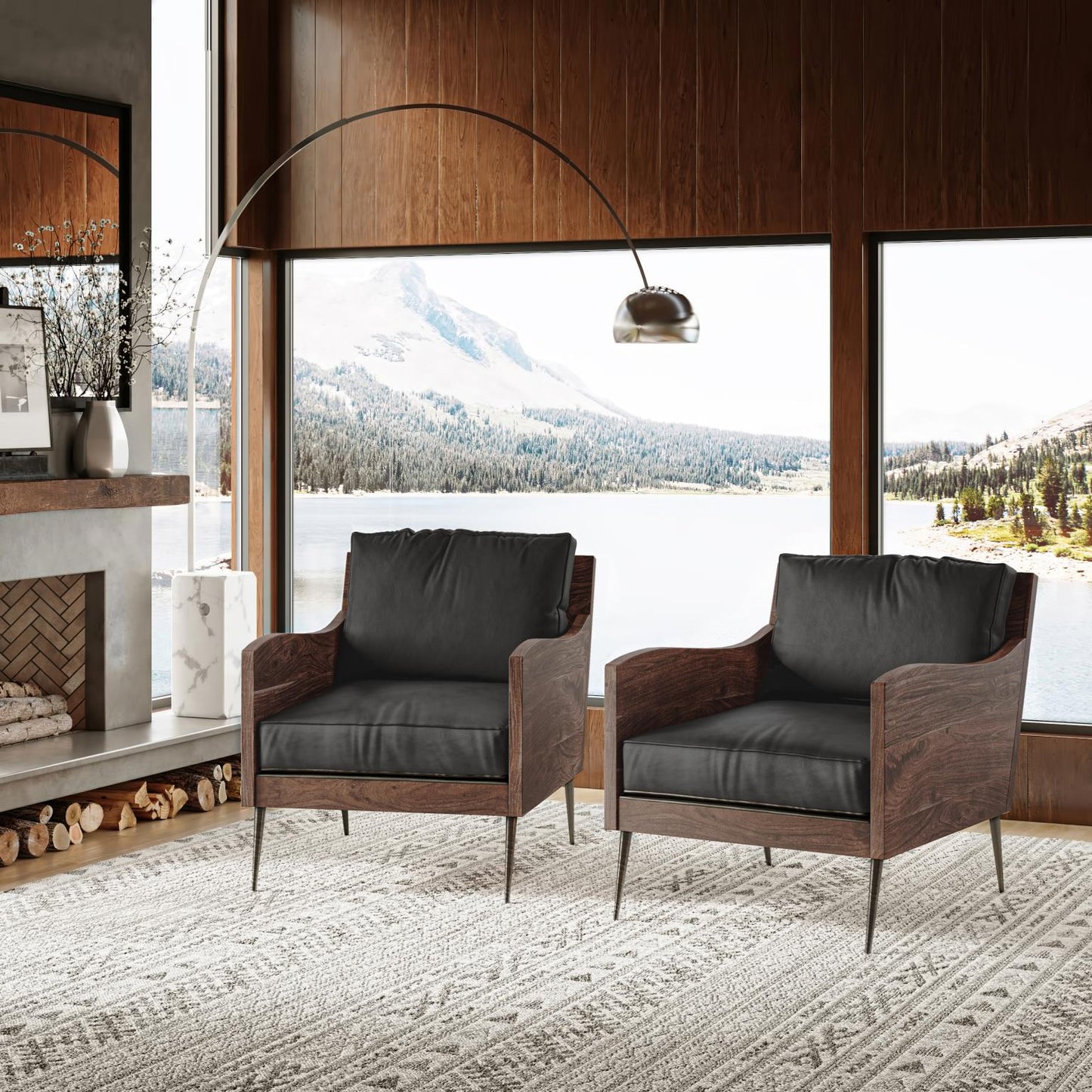 Colson Leather Accent Chair