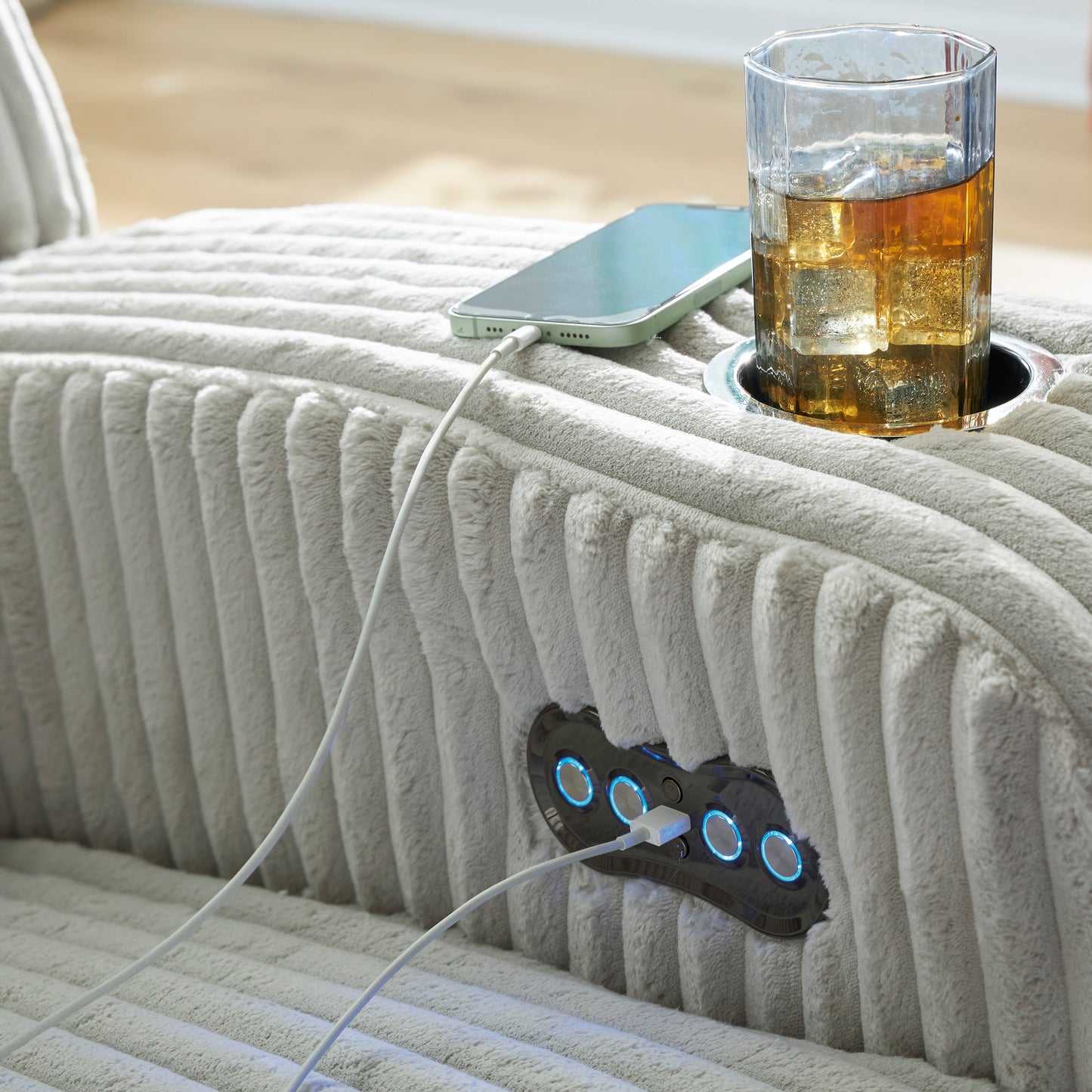 TwinBrooke Power Reclining Console Loveseat