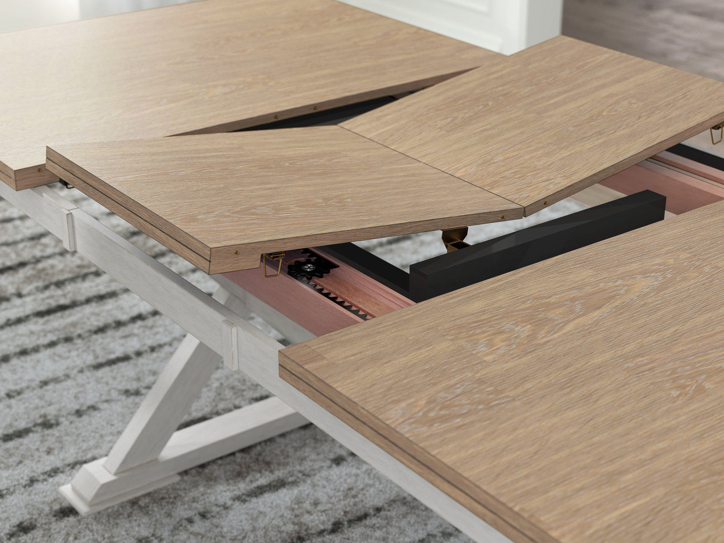 Westlinport Dining Butterfly Extension Table