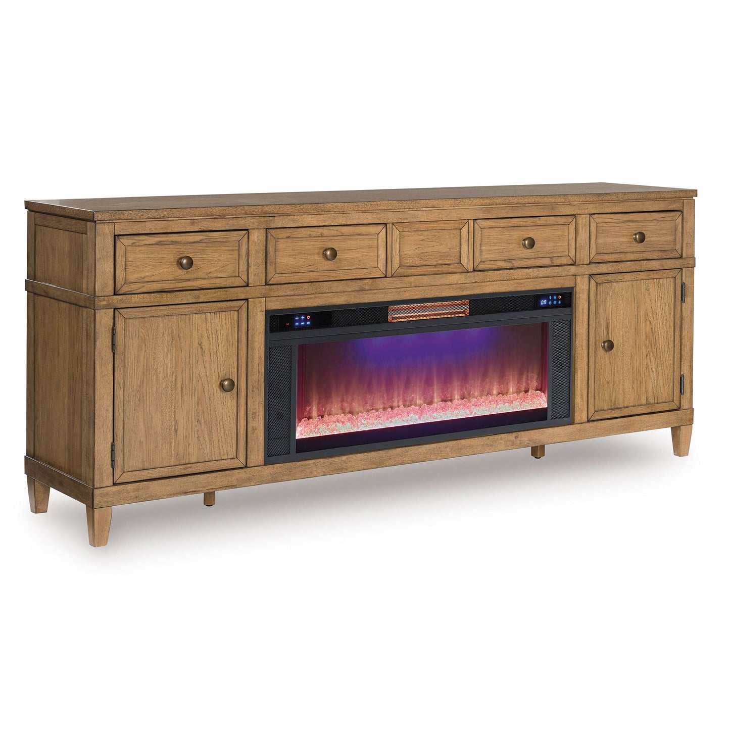 Sharlance 81" TV Stand with Electric Fireplace