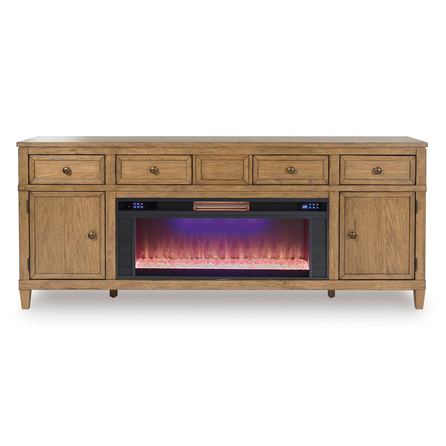 Sharlance 81" TV Stand with Electric Fireplace