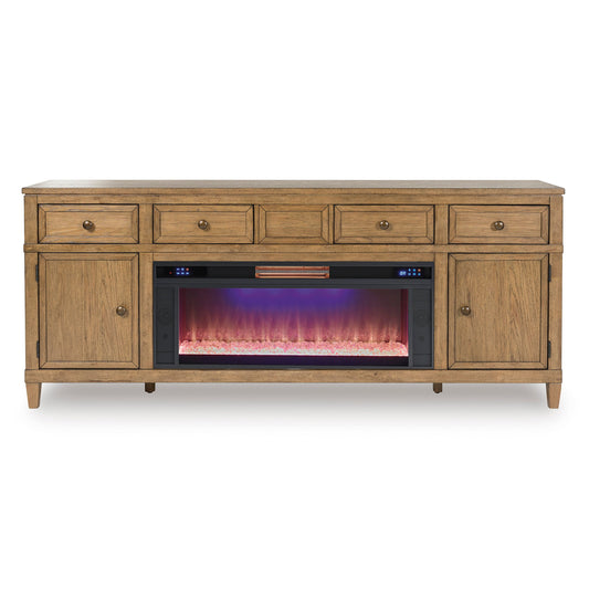 Sharlance 81" TV Stand with Electric Fireplace